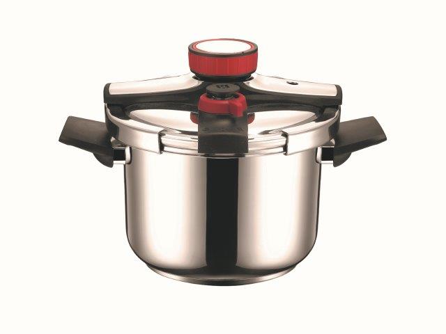 סיר לחץ 24 ס”מ 8 ליטר נירוסטה + מכסה זכוכית Comfort