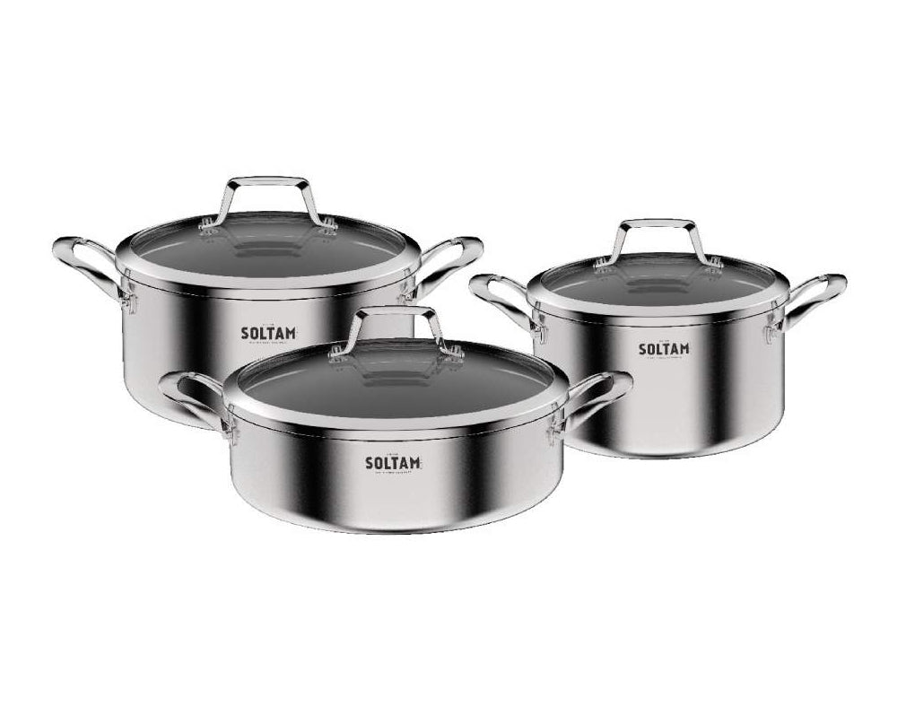 מארז כלי בישול 6 חלקים מסדרת Trio