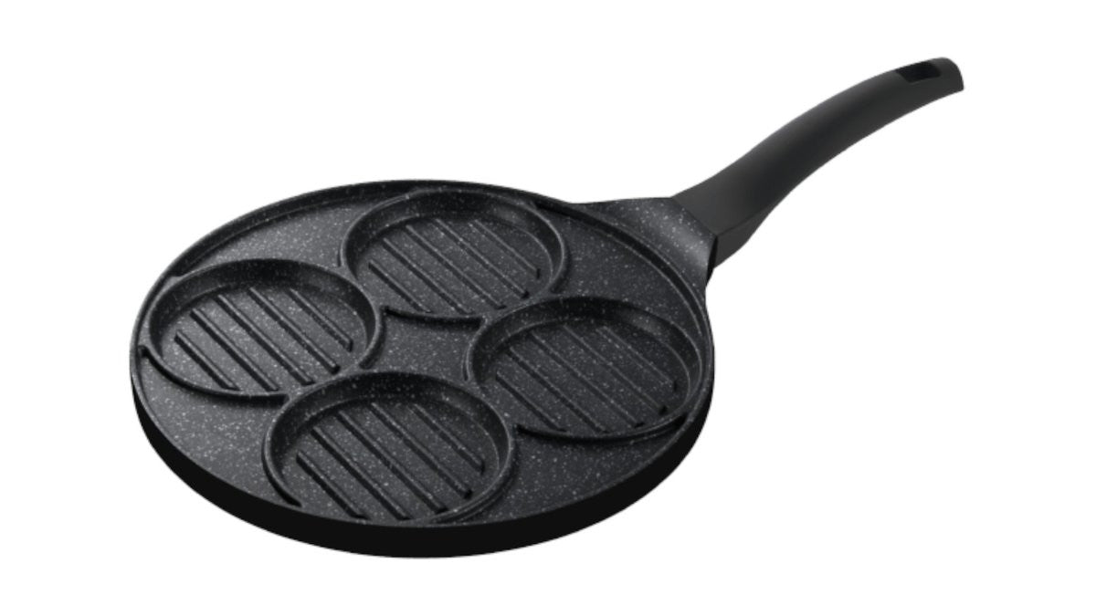 מחבת המבורגר 27 ס”מ 4 שקעים Culinary יציקת אלומיניום